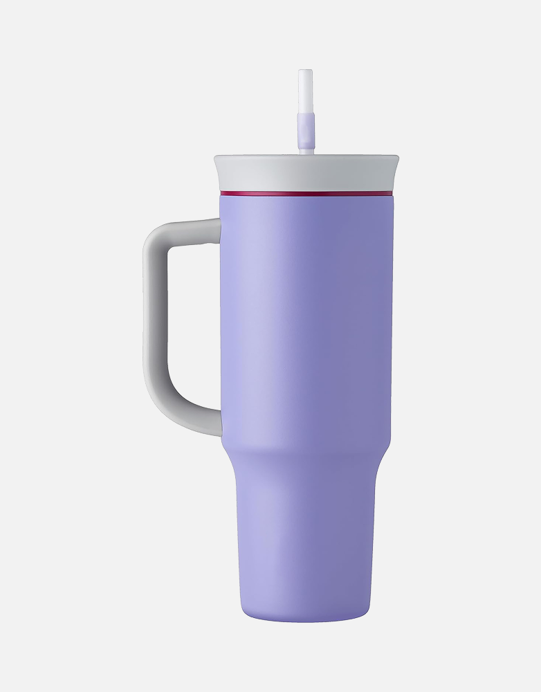 Vacuum Travel Purple Cup with Handle